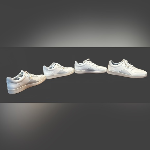 NWOB Everlane The ReLeather® Court Sneaker Off White with Gray, Size 9. - Picture 9 of 15